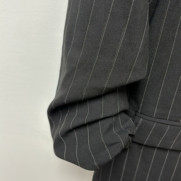 Fix Womens OVI Taima Blazer Jacket size M black color with stripes - Picture 2 of 8